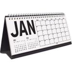 2026 Masa Takvimi, Önceki Ay Sonraki Ay Takvim, Aylık Planlayıcı Takvim, Üç Aylık Takvim, Çift Taraflı Büyük Boy Masa Takvimi, Desk Calendar - 1 Adet - Kraft
