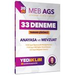 2026 MEB AGS Anayasa ve Mevzuat Tamamı Çözümlü Yediiklim Yayınları