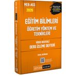 2026 MEB AGS Eğitim Bilimleri Öğretim Yöntem ve Teknikleri Video Destekli Ders İzleme Defteri