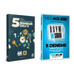 2026 Meb-ags Tüm Dersler 8 + 5 Deneme Çözümlü Seti 2 Kitap Yediiklim Ve Bigelio Yayınları