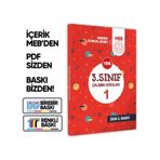 2026 MEB İlkokul 3.Sınıf Çalışma Soruları 1 Tüm Dersler Kazanım Pekiştirme Kitabı BASKI ÜCRETİ