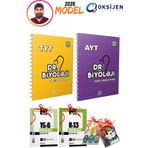 2026 Model Oksijen Yayınları Dr Biyoloji TYT-AYT 2li Video Ders Kitabı Seti 4 Hediyeli Set DR02017 Oksijen Yayınları
