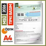 2026 Msü Ösym Tıpkı Basım Çıkmış Soru Deneme Kitapçığı Pdf/video Çözümlü Türkiye Geneli