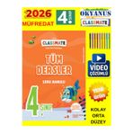 2026 Müfredat 4. Sınıf Classmate Tüm Dersler Video Çözümlü Soru Bankası(Kolay-Orta)+Android Kalem