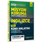 2026 Polis Meslek İçi Misyon Koruma Sınavlarına Hazırlık İngilizce Konu Anlatımlı Yediiklim