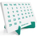 2026 Takvimi, 2026 Masa Takvimi Yeşil Renk, 2026 Calendar, 2026 Desk Calendar Green Color - 1 Adet