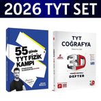 2026 TYT 55 Günde Fizik Kampı Özcan Aykın+ TYT Coğrafya Video Defter 3D Yayınları