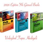 2026 Tyt Yks Fizik Kimya Biyoloji Soru Bankası Set, Voleybol Topu Hediyeli