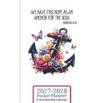 2027-2028 Pocket Planner: JW 2 Year Monthly Calendar, Anchor, JW Baptism and Pioneer Gift Idea