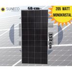 205 Watt Monokristal Güneş Paneli A Sınıf