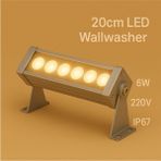 20CM 6W LED Wallwasher Günışığı 3000K | Dış Cephe, Minare, Bahçe Aydınlatma | Iç-Dış Kullanım IP65 - 3000K - Günışığı