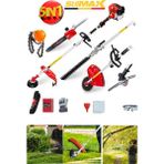 20Hpx Motorlu Çok Fonksiyonel 5In1 Kafalı Benzinli Tırpan Ot Biçme + Budama + Canavar + Testere Seti