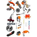 20Hpx Yan Tipi Benzinli Motorlu Ot Çalı Tırpanı Çim Biçme Makinesi Tırpan + Chapello Aparatı