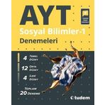 20'li AYT Sosyal Bilimler 1 Denemeleri Tudem Eğitim Yayınları