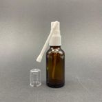 20ML Kahverengi Ağız Spreyli Şişe, 12 Adet, Oral Sprey, Ecza Şişesi, Boş Cam Şişe