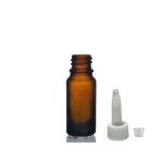 20ML Kahverengi Cam Şişe Getamisin Kapak, 12 Adet, Plastik Üstten Damlalıklı Şişe, Damlatmalı Şişe, Damlatıcı Şişe