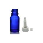 20ML Mavi Cam Şişe Getamisin Kapak, 12 Adet, Plastik Üstten Damlalıklı Şişe, Damlatmalı Şişe, Damlatıcı Şişe