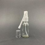 20ML Şeffaf Cam Şişe, Ağız Spreyli Şişe, 24 Adet, Oral Sprey, Ecza Şişesi, Boş Cam Şişe