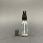 20ML Şeffaf Cam Şişe, Spreyli Şişe, 24 Adet, Ecza Şişesi, Boş Cam Şişe