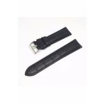 20mm Golf Marka Siyah Croco Hakiki Deri Saat Kordonu