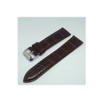20mm Kahverengi Croco Suni Deri Saat Kordonu