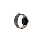 20mm Kordon Genişliği Olan Saatlerle Uyumlu 20 Mm Hakiki Deri Floter Kahve Kordon Silver Toka