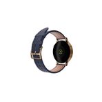 20mm Kordon Genişliği Olan Saatlerle Uyumlu 20 Mm Hakiki Deri Kroko Lacivert Kordon Gold Toka