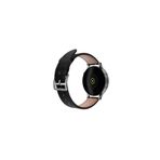20mm Kordon Genişliği Olan Saatlerle Uyumlu 20 Mm Hakiki Deri Kroko Siyah Kordon Sılver Toka