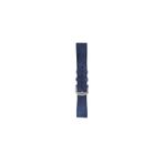20mm Kordon Genişliği Olan Saatlerle Uyumlu 20 Mm Hakiki Deri Spor Lacivert Kordon Silver Toka