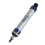 20mm Tek çubuk çift Oyunculuk Mini Pnömatik Hava Silindiri, Yüksek Kaliteli Alüminyum Alaşım, Pistonlu çalışma, 25/50/75/80mm Strok, G1/8 inç bağlantı, Fikstür Indeksleme, Valf