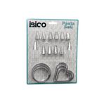 20PCS PASTA SÜSLEME UÇ SETİ= 12-METAL KURABİYE KALIP METAL=3-KALP - 3-YUVARLAK 2-UÇ TUTUCU PLS.ADAPTÖR (5264)