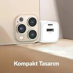 20W Gan Usb-C Usb-A Şarj Aleti & Ipad & Uyumlu Pd Qc4.0 Type-C Hızlı Şarj