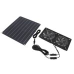 20W Güneş Paneli Soğutma Havalandırma Fanı Güneş Powered Egzoz Fan Kiti Çift Anahtar Kontrollü Tavuk Kümesi Sera Kulübesi Pet Ev Tatısı