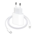 20W Hızlı Şarj Cihazı ve Lightning Kablo Seti - iOS Uyumlu Güç Adaptörü, USB-C to Lightning Şarj Seti, Beyaz