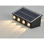 20W Kos Solar Şarjlı LED Duvar Bahçe Aydınlatma Aplik CT-8010 Gün Işığı