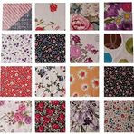 20x20cm 50 Parça Patchwork Kırkyama Pamuklu Kumaş Desen Renk Dikiş Hobi 40yama Elişi