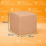 20X20X20 Çift Oluklu Koli 5 Adet - Güçlü Koli - Boş Koli - E Ticaret Kolisi - Kutukoli - Kargo Kolisi - Kutumarketim - 3 Ds