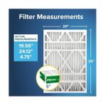 20X25X5 Hava Filtresi Mpr 700 Merv 8, Toz, Polen ve Evcil Hayvan Kepçesi, 2'li Paket, Lennox ve Cihazlarına Uyar (Tam Boyutlar 19,56 x 24,13 x 4,75) - Ahşap