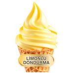20x30 cm Limonlu Dondurma Sticker Dondurmacı Vitrin Mutfak Duvar Sticker
