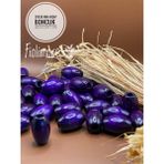 20X30 mm Oval Ahşap Boncuk (13 Adet) Makrome Çanta Tasarım Tahta Boncuk Delik Çapı 7 mm - Mor