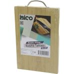 20X30 x 1.7cm Lux Ahşap Bambu Kesim Panosu - Kesme Tahtası Metal Kulplu (4887) - (No Color)