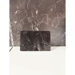 20X30CM - Buzlu Cam, Siyah Mermer - Kesme Tahtası - Sunumluk - 0 - 99 ml