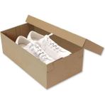 20X36X12 cm Esmer Kapaklı Ayakkabı Kutusu 100 Adet - Kraft
