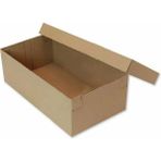 20X36X12 cm Esmer Kapaklı Ayakkabı Kutusu 50 Adet - Kraft