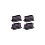 20x40 Mm Plastik Dikdörtgen İçe Geçme Profil Tapası (kutu) (4 Adet)