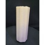 20X8CM Kalın Silindir Gerçek Mum Fitilli Ev Dekorasyon Büyük Ürün Krem Mor Renk Kaliteli 1 Adet