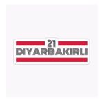 21 Diyarbakırlı Plaka Araba Sticker Yapıştırması