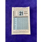 21 Subat 2006 Takvim Yapragi - Nostalji Koleksiyonluk Takvim Yapragi