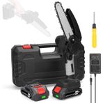 21 V 6 inç Taşınabilir Elektrikli Budama Testereleri Küçük Ahşap Yarma Testere Fırça Motoru Bahçe Bahçesi Kesme Kullanımı için Tek elli Ağaç İşleme Aracı