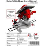 210 mm Üstten Tablalı Gönye Kesme Testere Makinesi